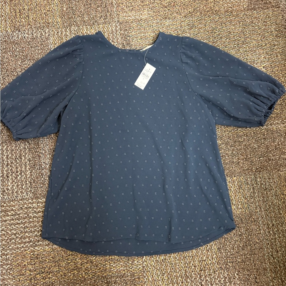 Elegant Navy Blue Women's Top
